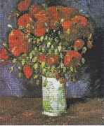 Vincent Van Gogh Vase with Red Poppies